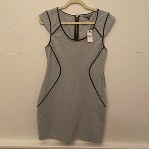 NWT Express full zip bodycon dress